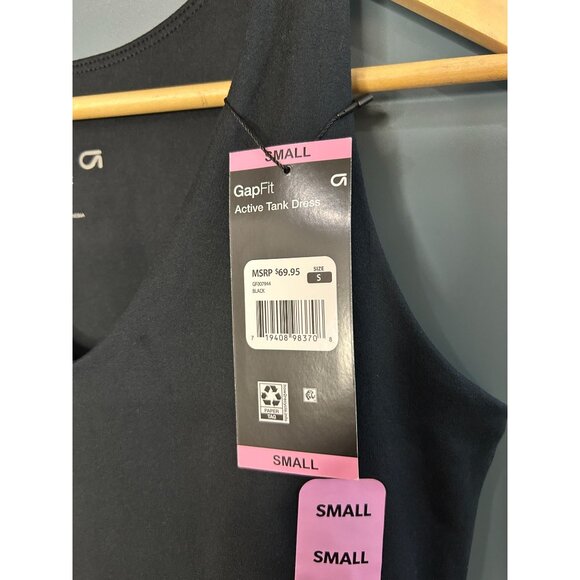 NWT GapFit Black Active Tank Dress S - Picture 4 of 5